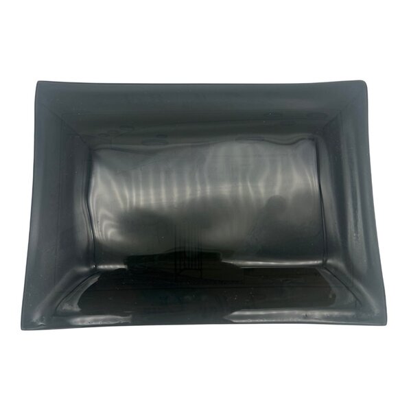 Fort Findlay Hotel Commemorative Smoked Glass Tray 6.5" x 5" Findlay Ohio - Picture 2 of 5